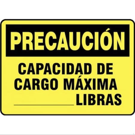 Accuform OSHA CAUTION Safety Sign MAXIMUM SHMCAP606VS SHMCAP606VS